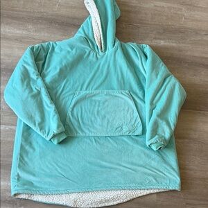 The Comfy Mint Sherpa-Lined Hoodie Pullover